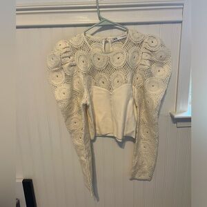 Zara knit detailed top